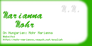 marianna mohr business card